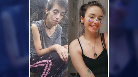 ¡Yo, completamente rota por las drogas!