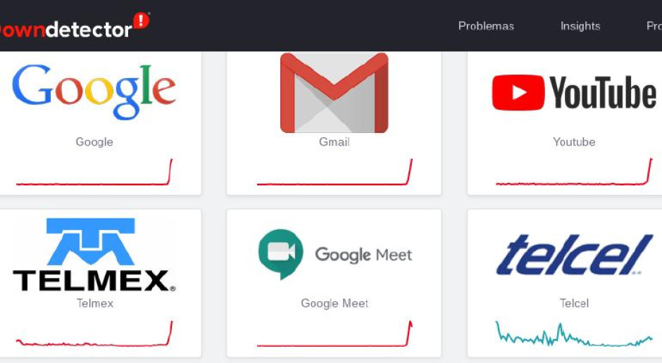 Se reportan fallas en Gmail, Telmex y hasta Spotify 