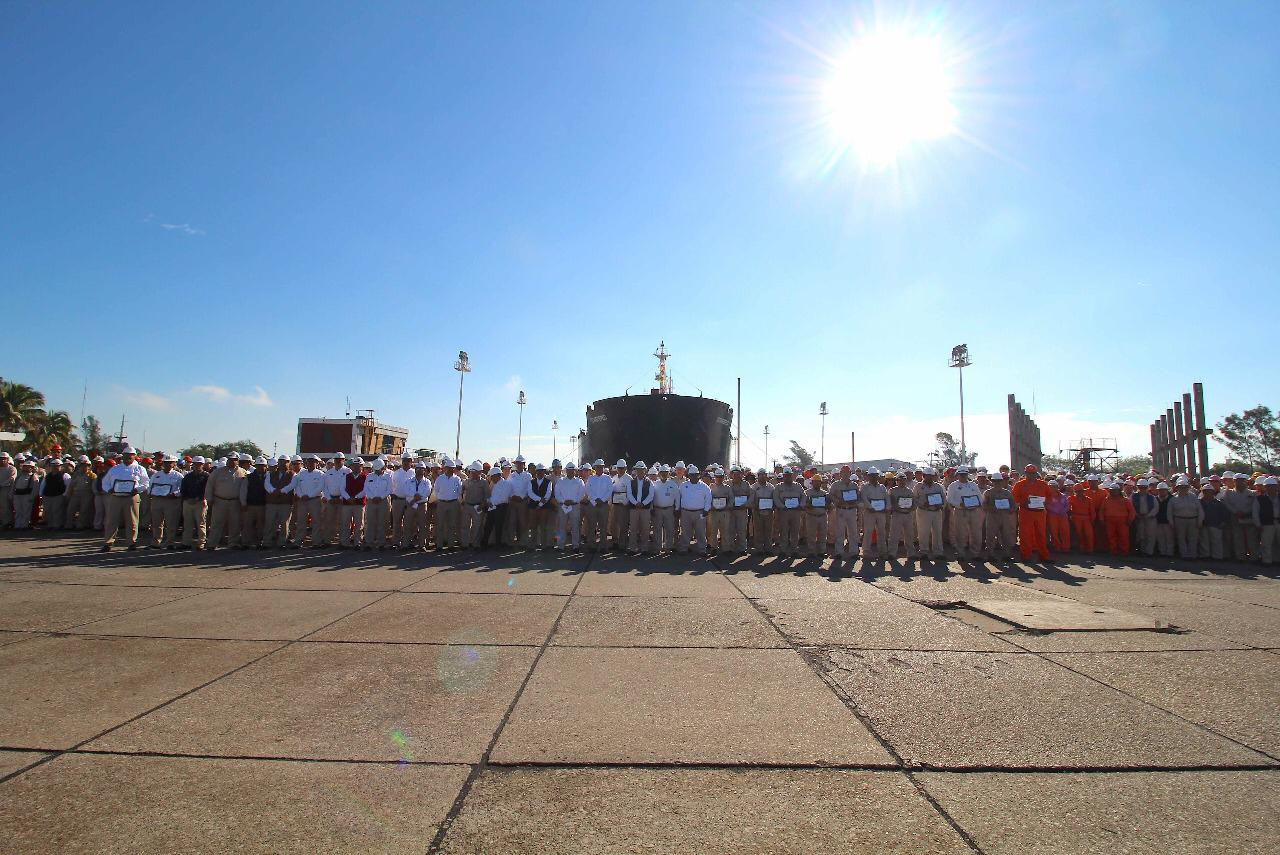 Cumple Cerenav de Pemex 365 días sin accidentes incapacitantes