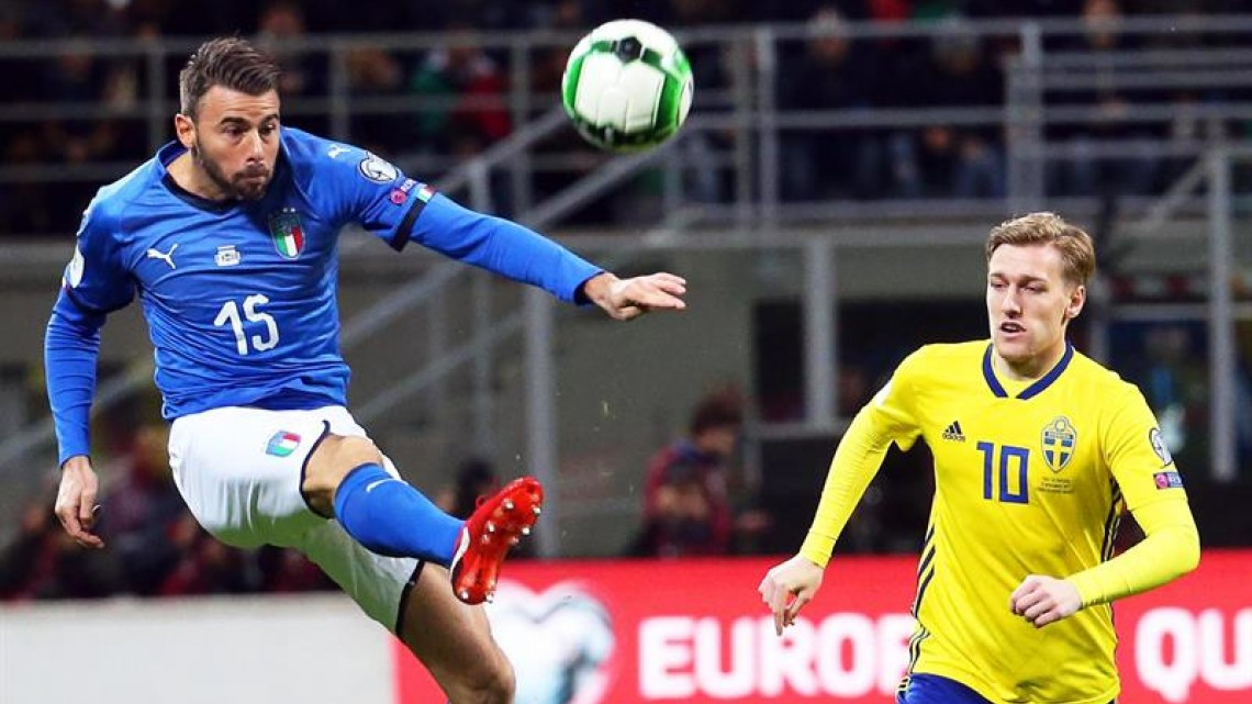 ⚽  Italia queda FUERA DEL MUNDIAL al empatar a cero con Suecia (global 0-1), equipo que se clasifica a Rusia 2018