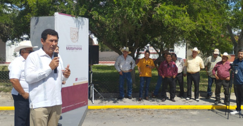 Pavimenta Gobierno de Matamoros accesos a escuelas rurales con inversión de 6.7 MDP