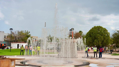 Avanza la rehabilitación de la Plaza de la Mujer tendrá espectáculos de agua