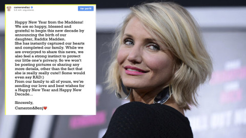 Cameron Diaz se convierte en mamá