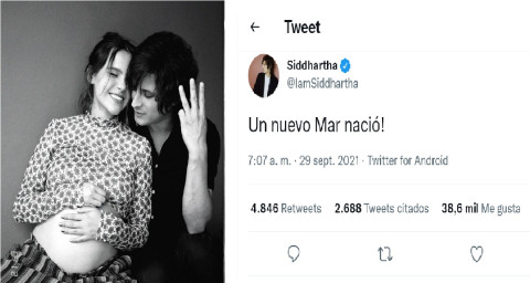 ¡Ya nació Mar! Yuya y Siddhartha se convierten en padres 