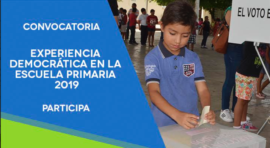 Alumnos de primarias participarán en Experiencia Democrática en la Escuela Primaria 2019