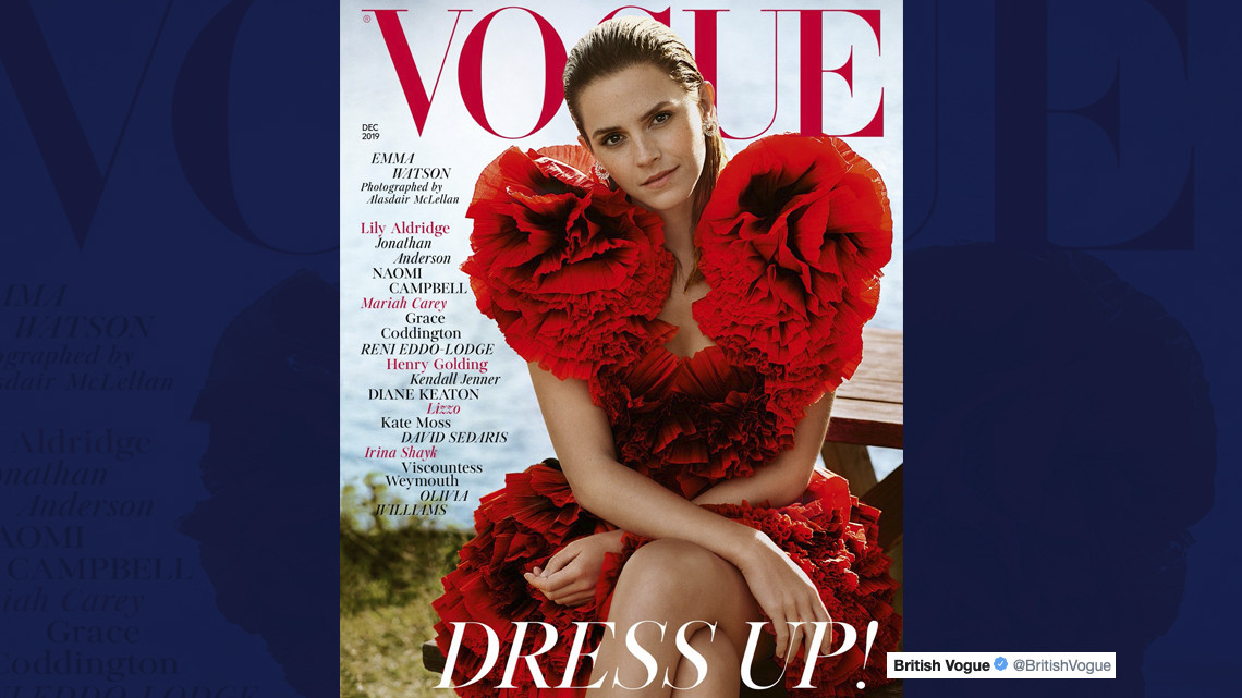Emma Watson es la portada de diciembre de British Vogue