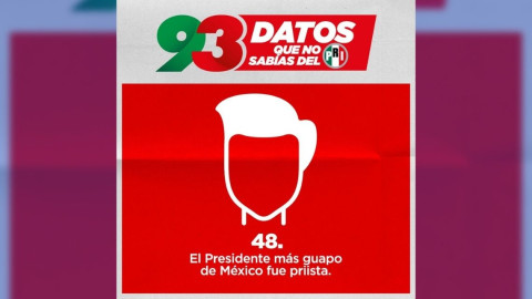 PRI presume que tuvo al "Presidente más guapo de México"