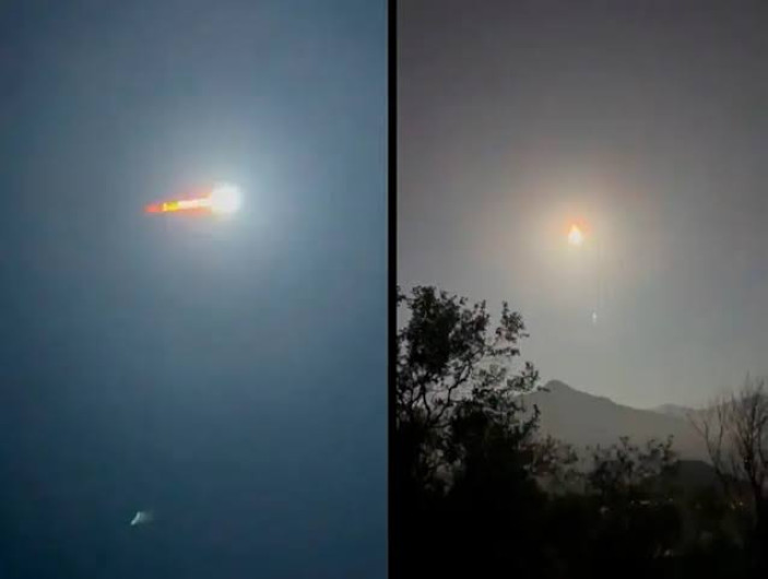 ¡Sorpresa en el cielo!: captan posible meteorito 