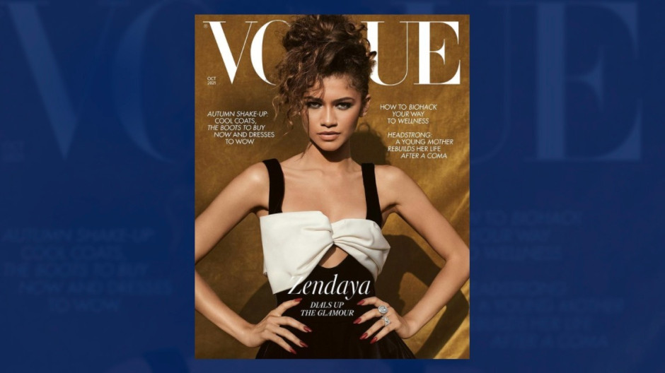 Llega Zendaya a la portada de Vogue para Octubre