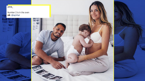 "El número dos está en el horno", Chicharito anuncia que espera su segundo hijo