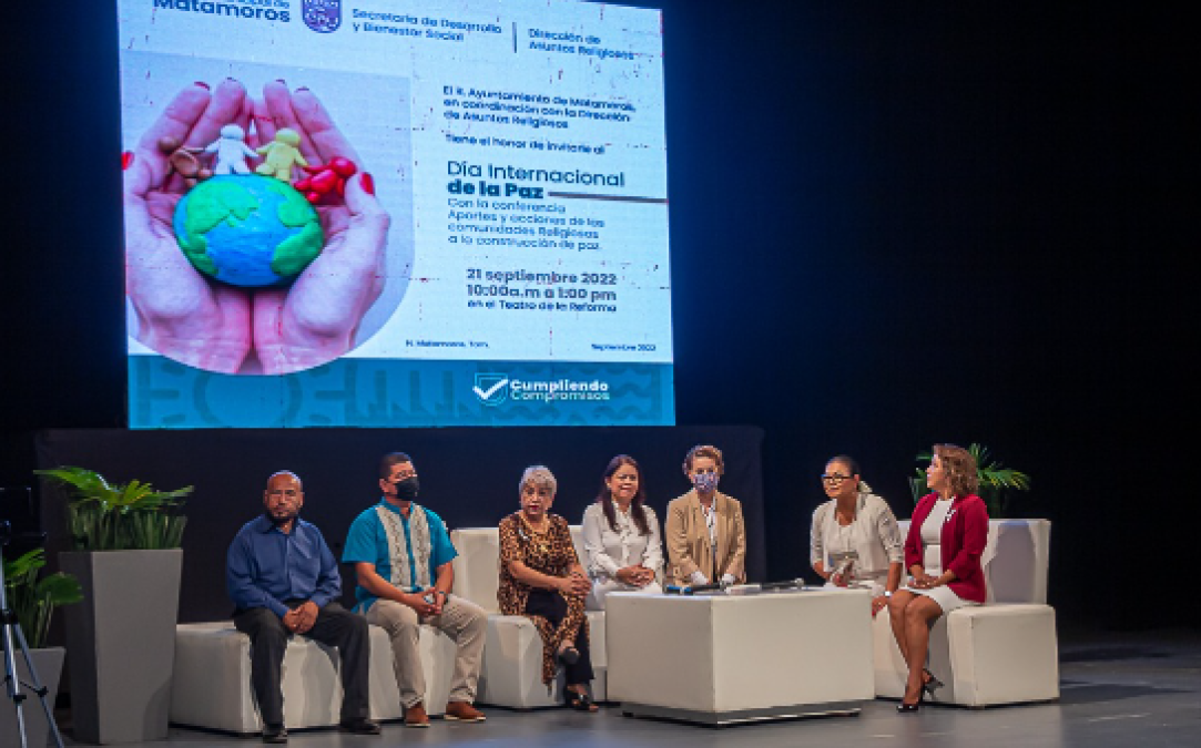 Celebra Gobierno de Matamoros “Día Internacional de  la Paz” con participación de Asociaciones Religiosas