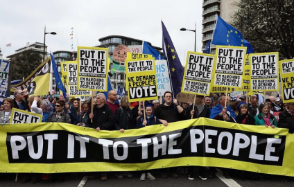 Británicos marchan y demandan nuevo referéndum para el Brexit