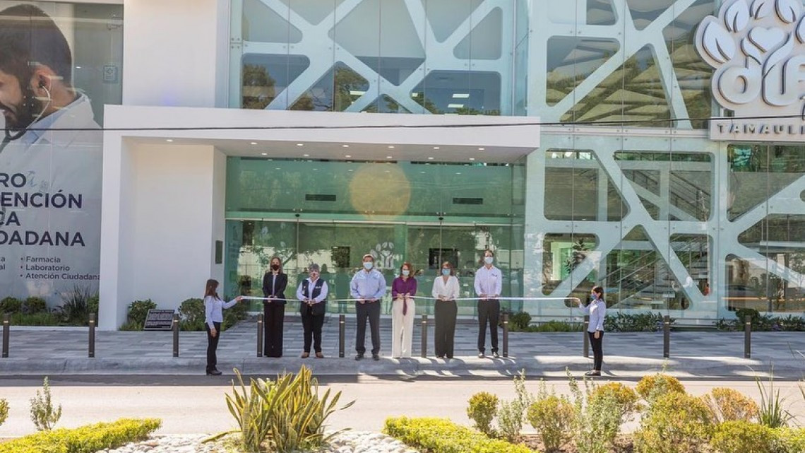 Cuentan familias de Tamaulipas con nuevo Centro de Atención Médica y Ciudadana, lo inauguran el Gobernador del Estado y la  titular del DIF Tamaulipas