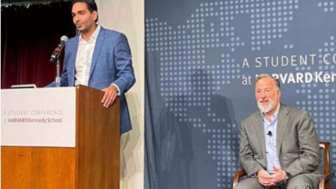 Yalitza, Meade y Carlos Peña Ortiz en Harvard