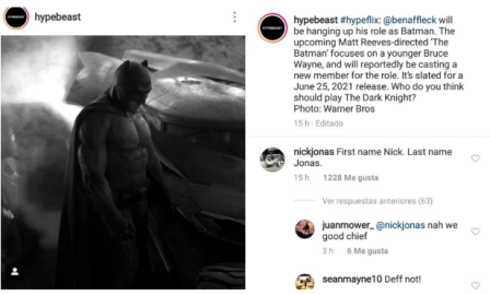 Nick Jonas se "apunta" para ser nuevo Batman