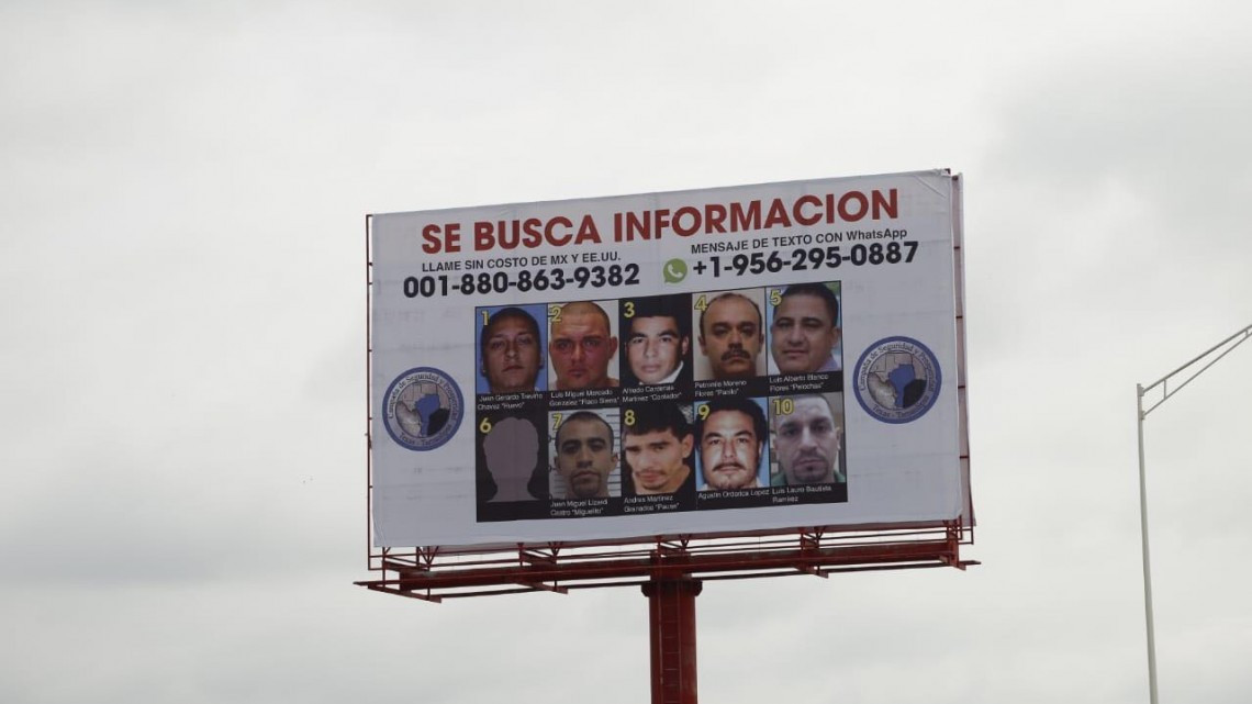 Colocan lista de los más buscados en accesos internacionales