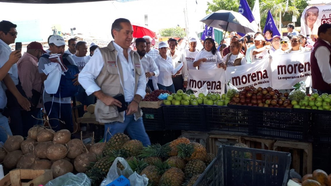 Adrián Oseguera inicia campaña en Miramapolis