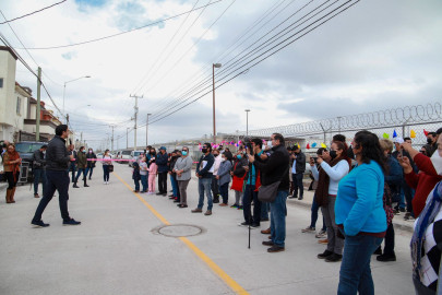 Inauguró Presidente Municipal Carlos Peña Ortiz obra millonaria en fracc. Loma Blanca