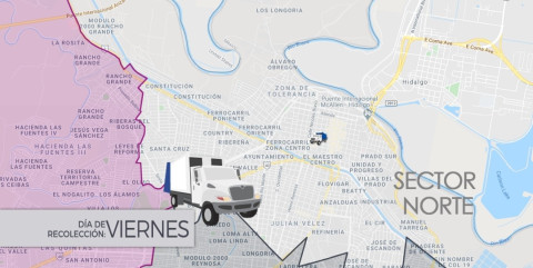 Este viernes pasa el camión de la basura en el sector Norte