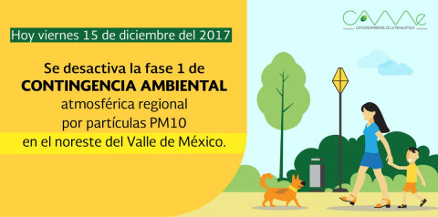 Desactivan Fase 1 de contingencia ambiental