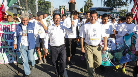 Recibe ciudad Madero antorcha Guadalupana 