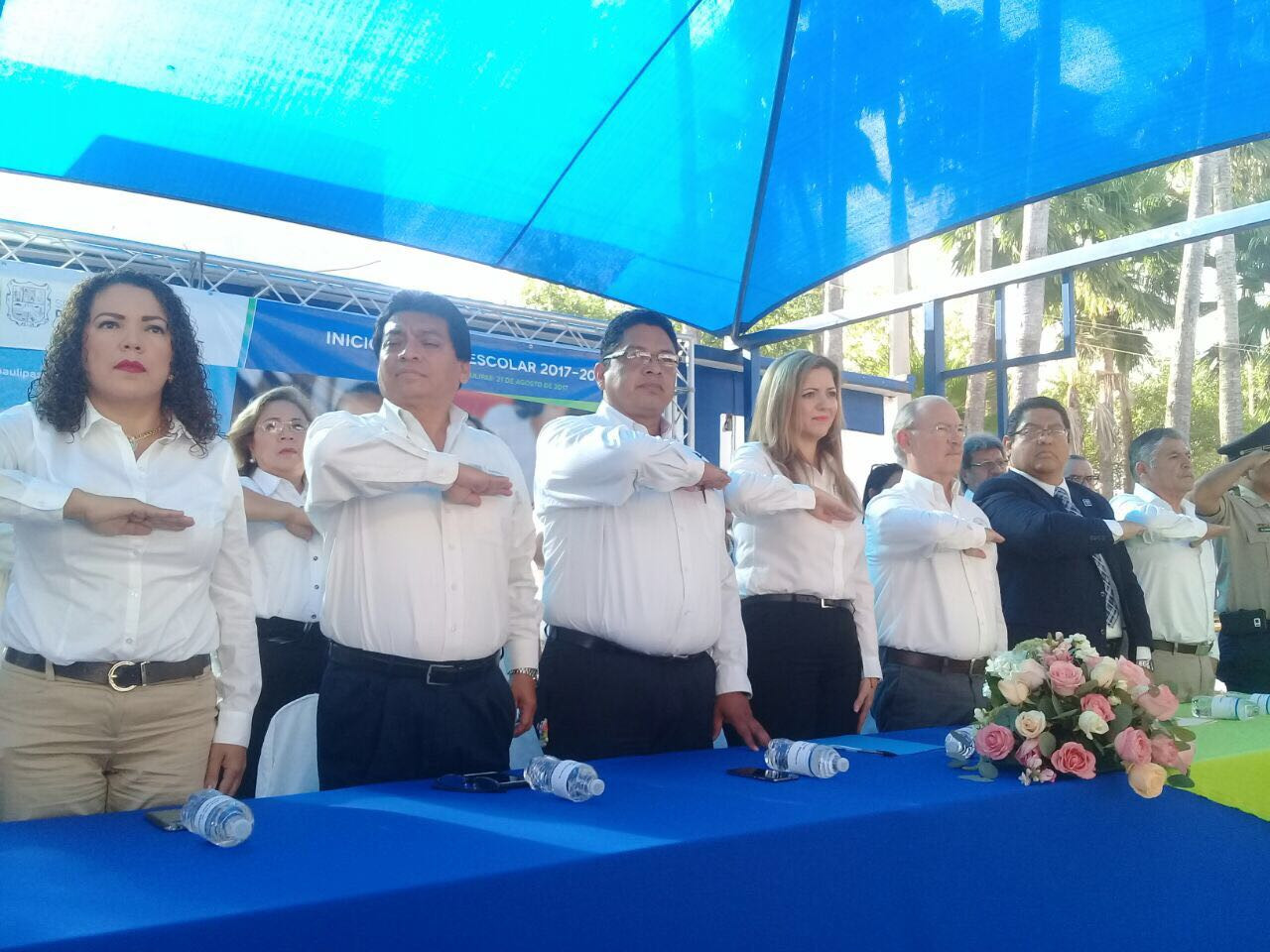 Chuchín inaugura el ciclo escolar 2017-2018 en Matamoros