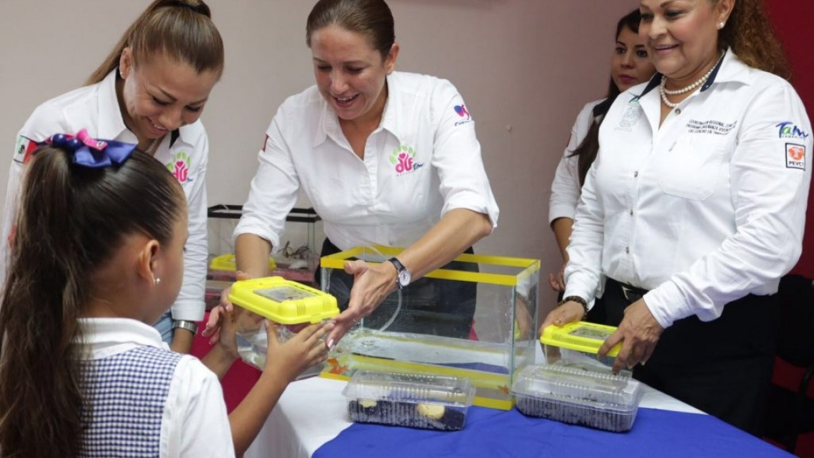 Entrega DIF Madero material del programa enseñanza vivencial