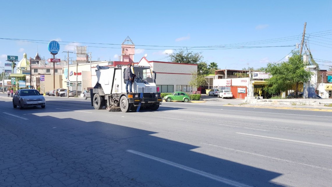 CSPP realiza barrido con máquinas