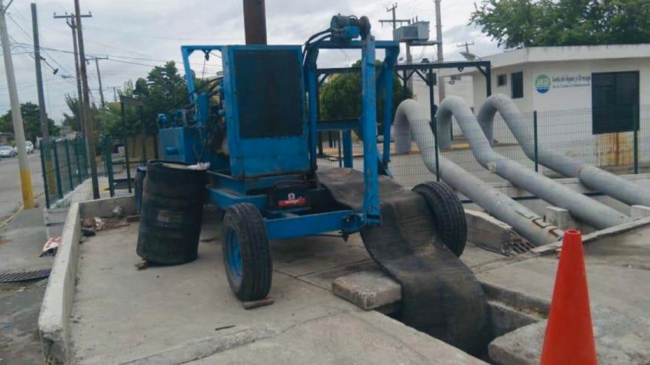 Ante la llegada de “Hanna” la JAD instala bombas de apoyo para desagüe