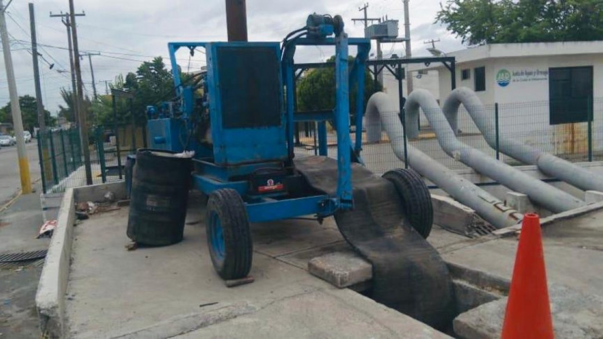 Ante la llegada de “Hanna” la JAD instala bombas de apoyo para desagüe