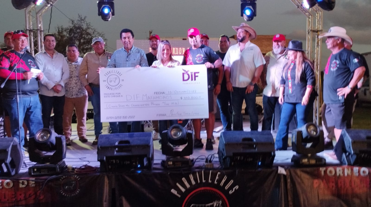 Clausura alcalde Mario López torneo con causa de la sociedad de parrileros tamaulipecos