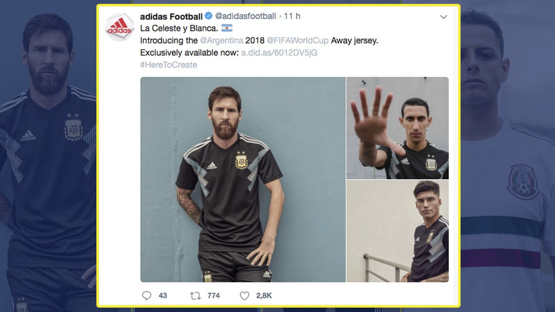 Espectaculares jerseys alternativos para Rusia 2018