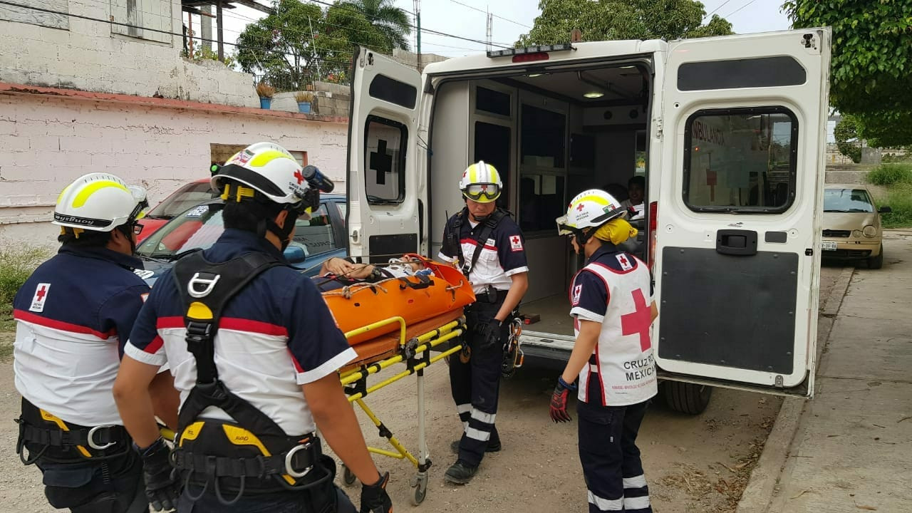 Realiza Cruz Roja Madero capacitación en rescate vertical
