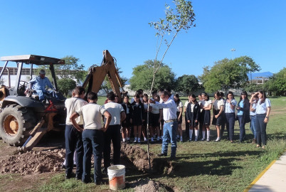 Fortalecen SEDUMA y PAUT áreas verdes en municipios