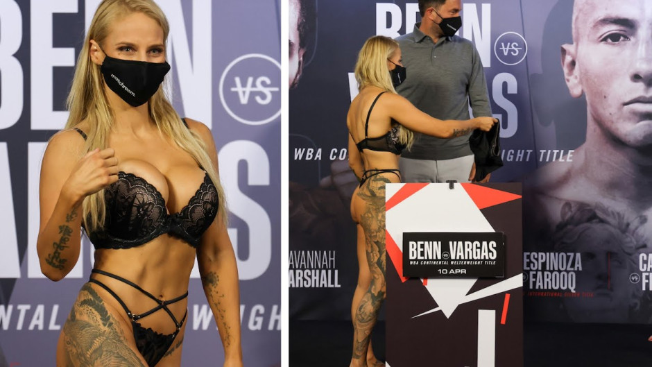 Boxeadora australiana causa revuelo por su lencería durante el pesaje