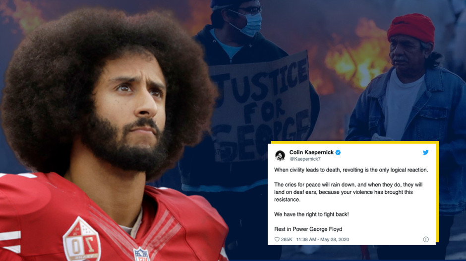 Colin Kaepernick apoya protestas por muerte de George Floyd