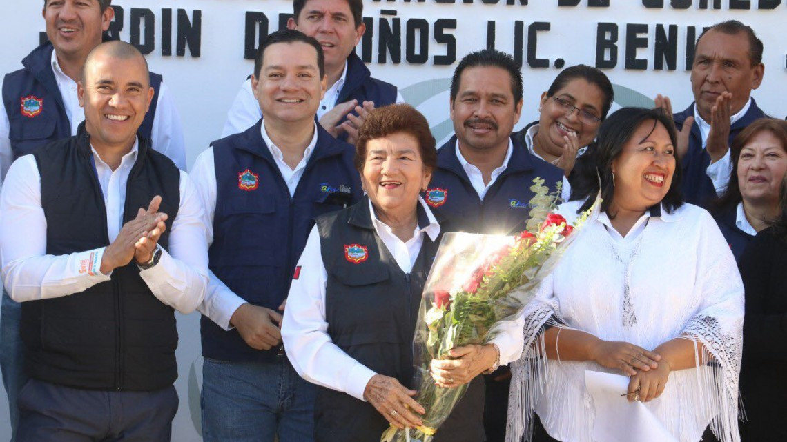 Construyen de Comedor Escolar en jardín de niños Benito Juárez 