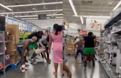 Hombre intenta violar a una mujer en supermercado; clientes logran detenerlo