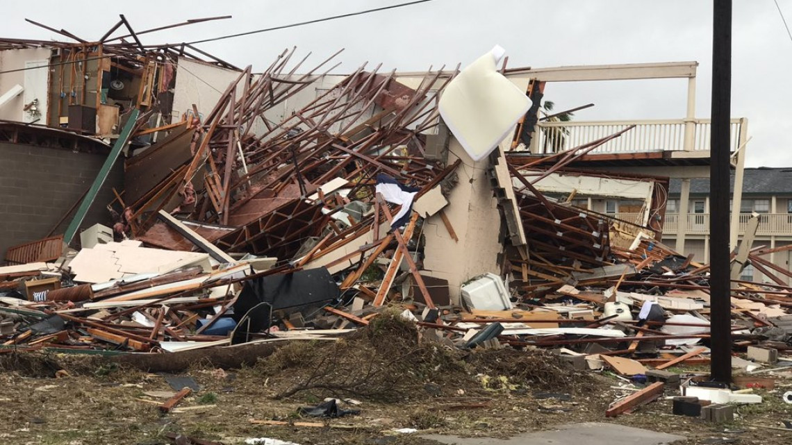 Las impactantes imágenes que dejó Harvey en Rockport,Texas