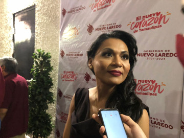 Cristabell Zamora excandidata priista a la alcaldía de Nuevo Laredo le desea todo el éxito en su gestión a Carmen Lilia Canturosas