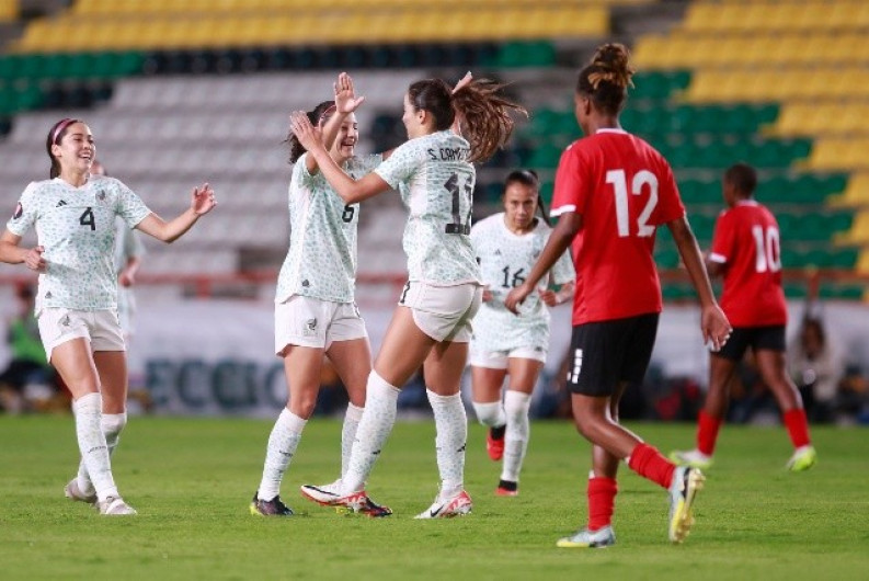 México Femenil golea a Trinidad y Tobago rumbo a la Copa Oro W