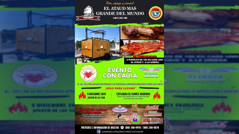 Preparan "carnitas" para apoyar a niños con cáncer