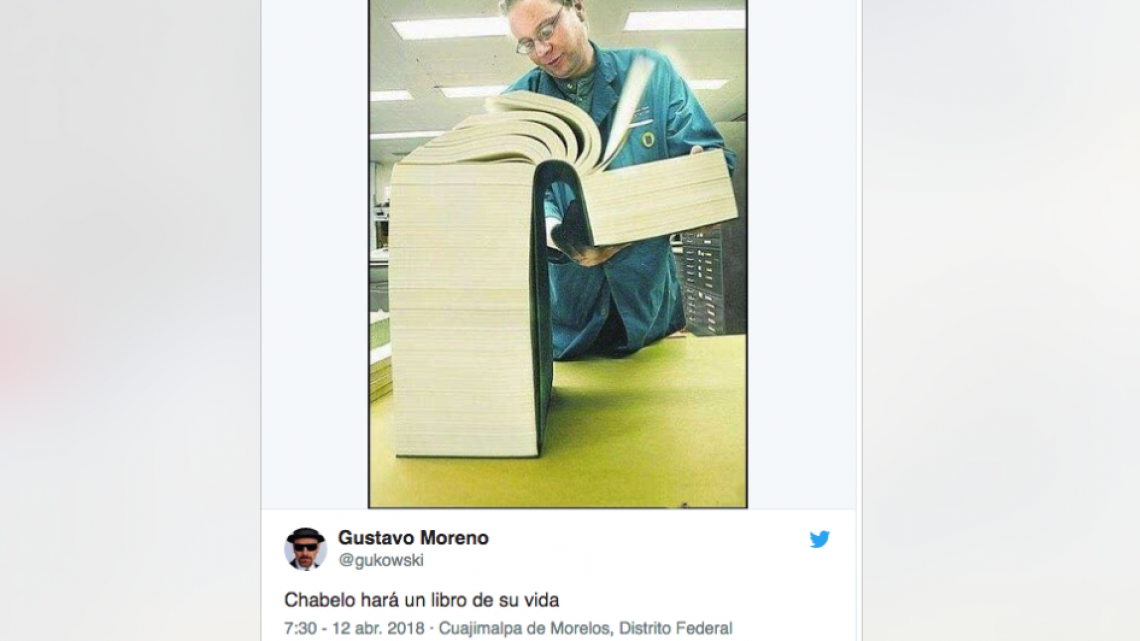 Los memes brillan por autobiografía de Chabelo