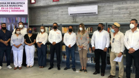 Inauguran Biblioteca municipal en colonia Bermúdez