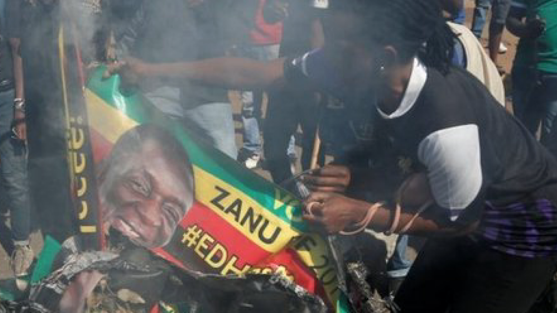 Estalla la violencia en Zimbabwe tras victoria de partido gobernante