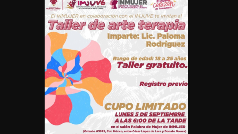 Impartirán taller gratuito de arteterapía  
