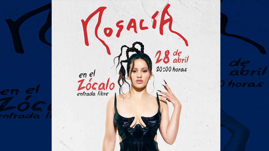 Rosalía ofrecerá un concierto gratuito en el Zócalo de la CDMX