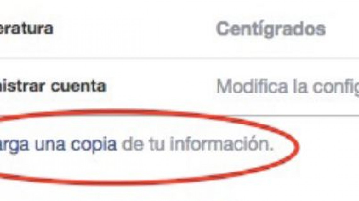 Así puedes descargar la información que Facebook tiene de ti