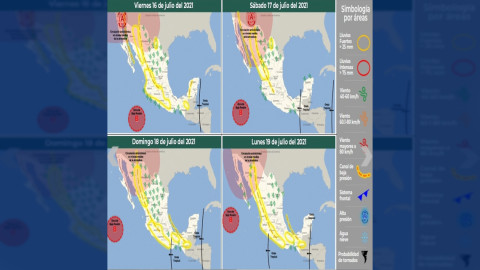 Anuncia Protección Civil posibilidad de lluvias y altas temperaturas