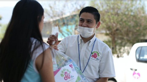 Entrega DIF Tamaulipas 3 mil apoyos alimentarios casa por casa en la entidad